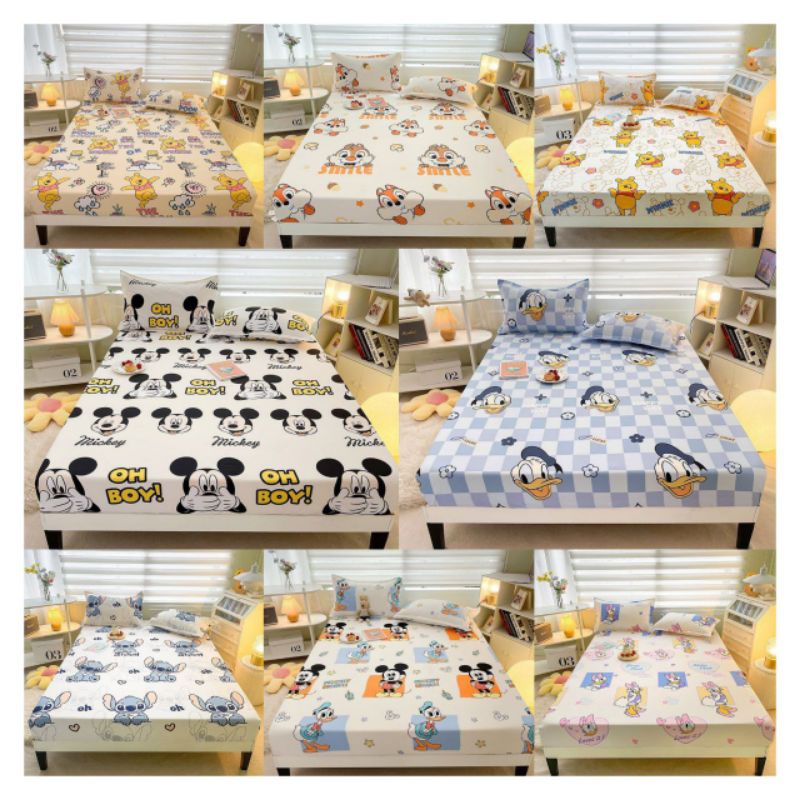 [ SPREI DISN*Y B1 ] Sprei import bagus sprei murmer sprei motif karakter lucu sprei anak ready stok 