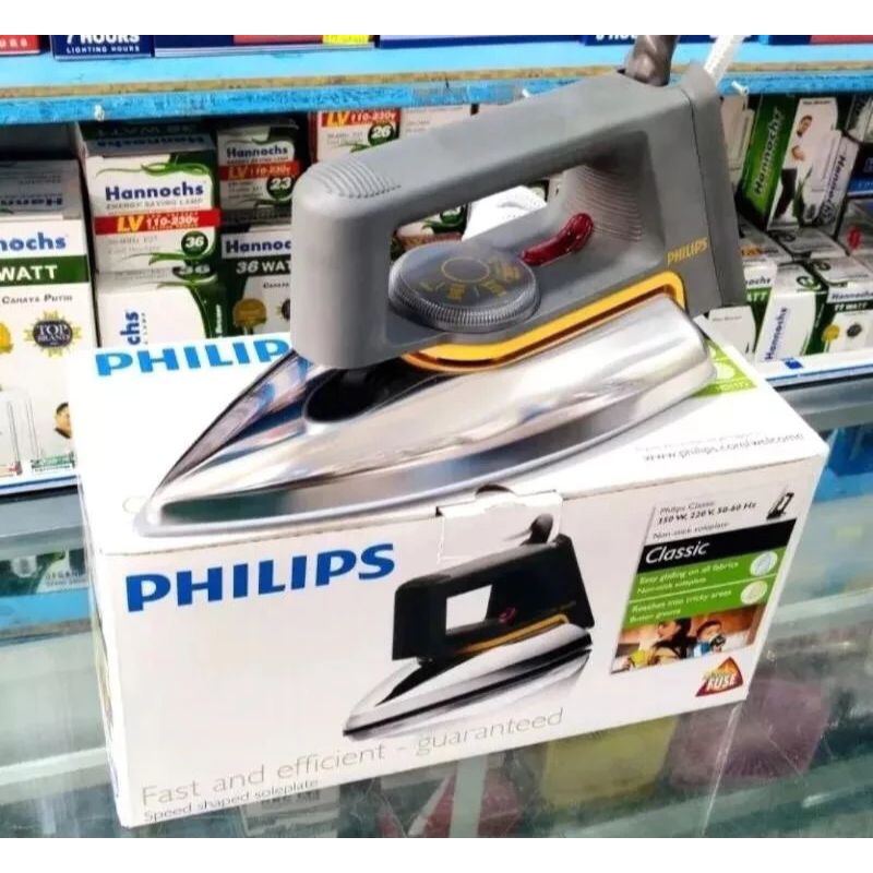 PROMO Strika Philips Electronic DRY IRON HD1172/Strika Philips Classic Anti Lengket