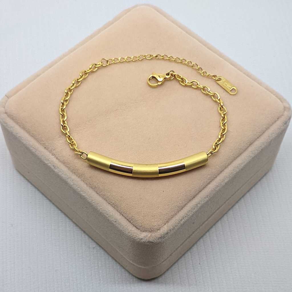 E & J - gelang bambu titanium wanita anti karat