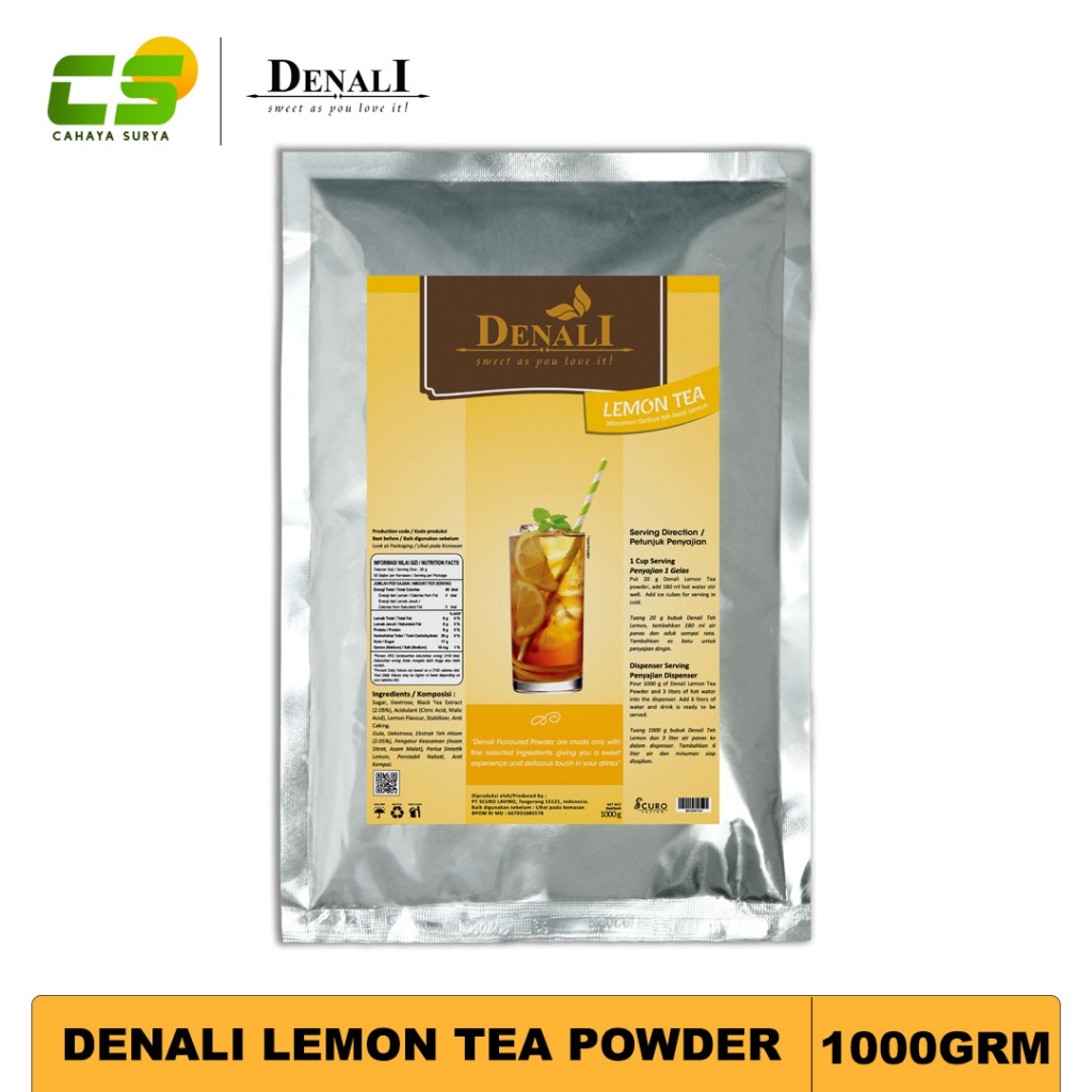 

Denali Powder / Bubuk Minuman - Lemon Tea Powder 1000 gr