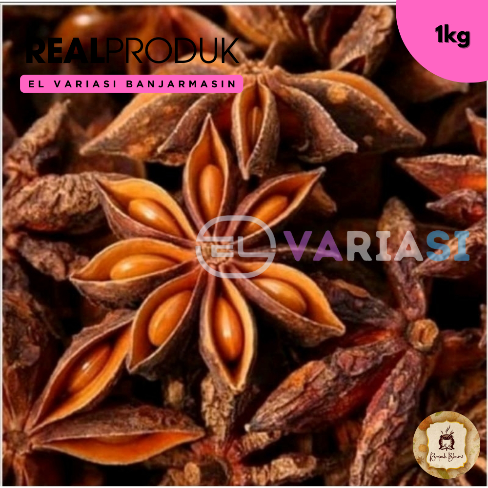 

1kg || Bunga Sisir / kembang Lawang Pekak / BUNGA LAWANG /PEKAK / STAR ANISE By. EL Variasi