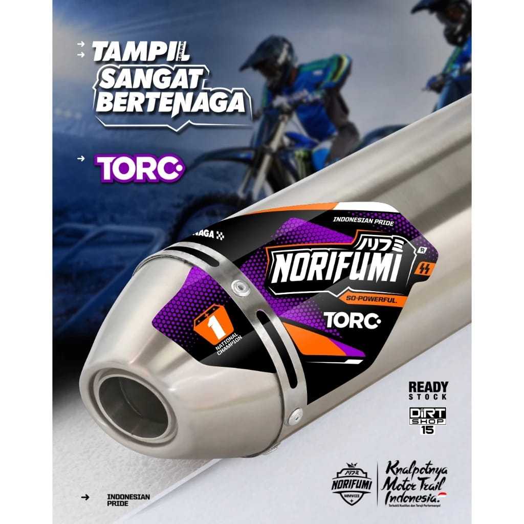 Knalpot Norifumi TORC KLX 150 BF DT CRF 150 L WR 155 Mesin Standar Bore up kompetisi up original