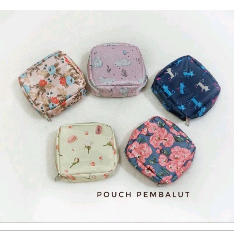 Satuan- Pouch Pembalut Pouch Multifungsi serbaguna/ Pouch Dompet Koin/Pouch token atm