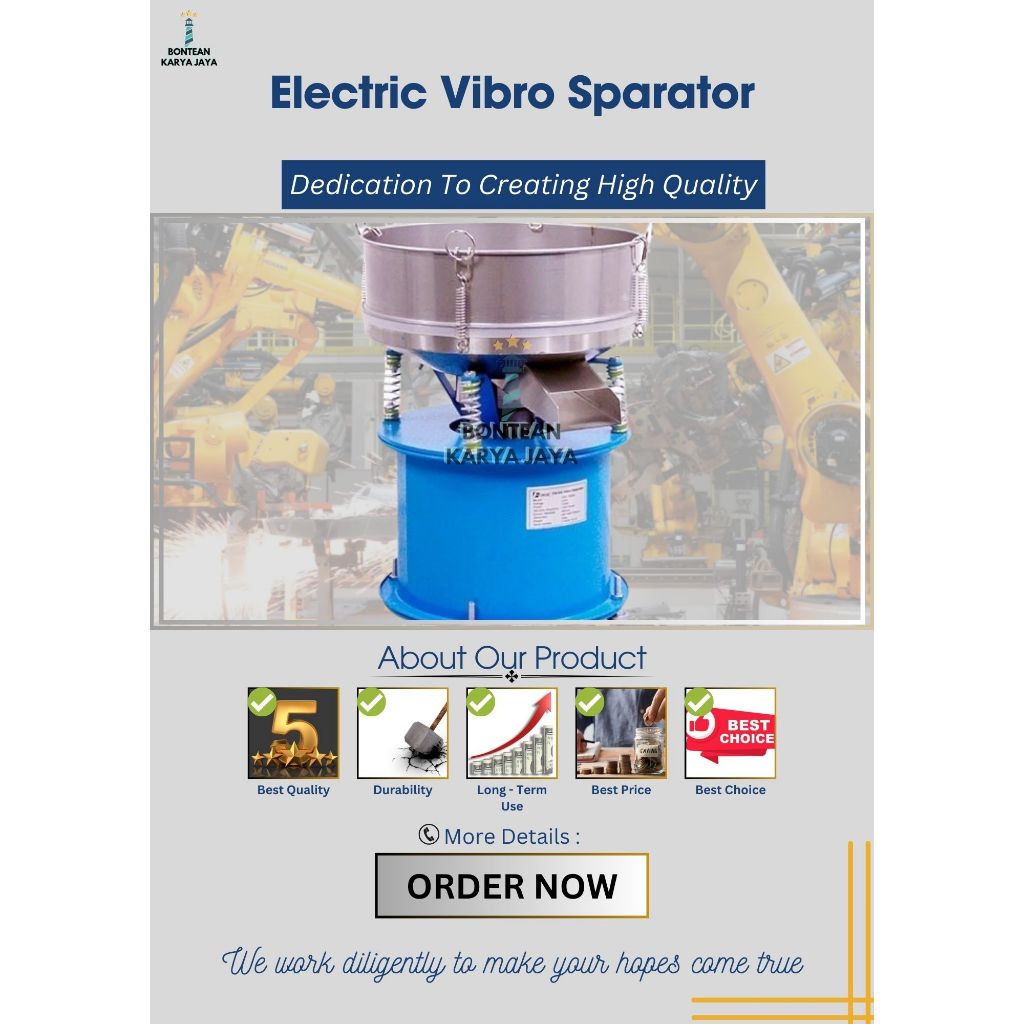 Electric Vibro Sparator - Mesin Ayakan Tepung - Mesin Pengayak Tepung