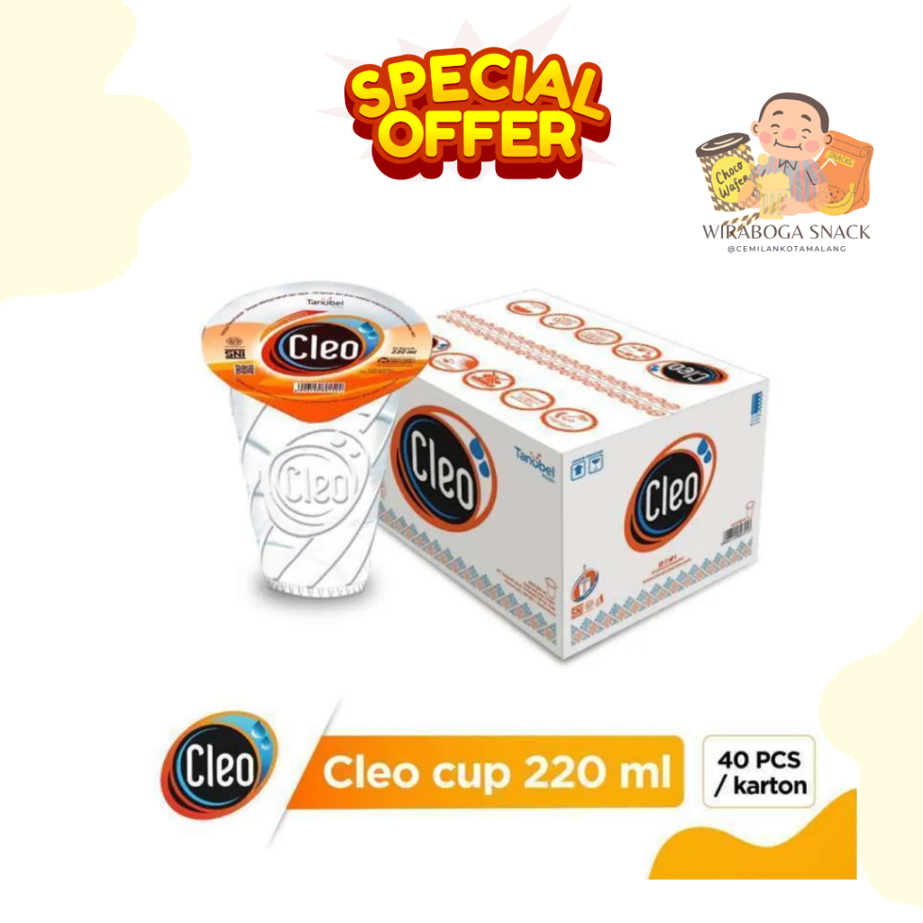 

Cleo Air Mineral Gelas 220Ml isi 40