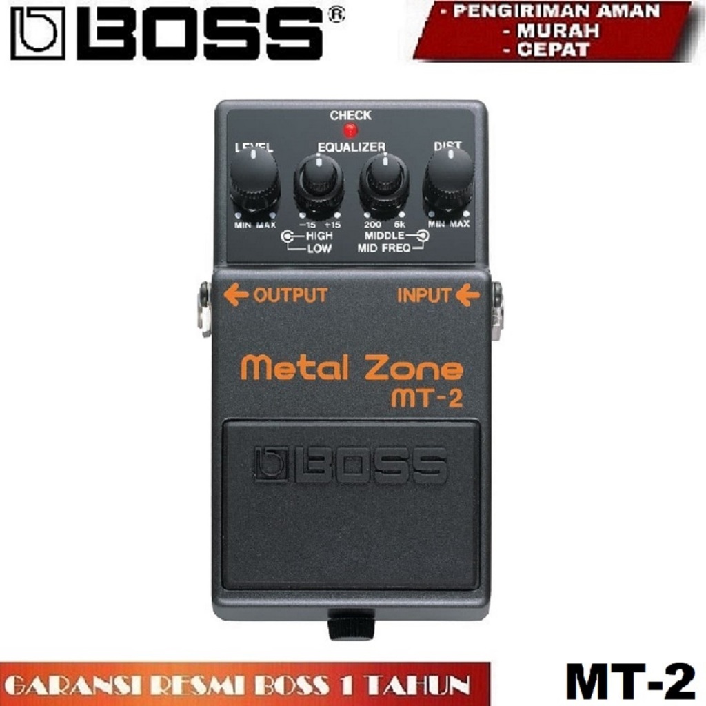Boss MT-2 / MT2 / MT 2 Guitar Metal Zone Effect / Efek Gitar