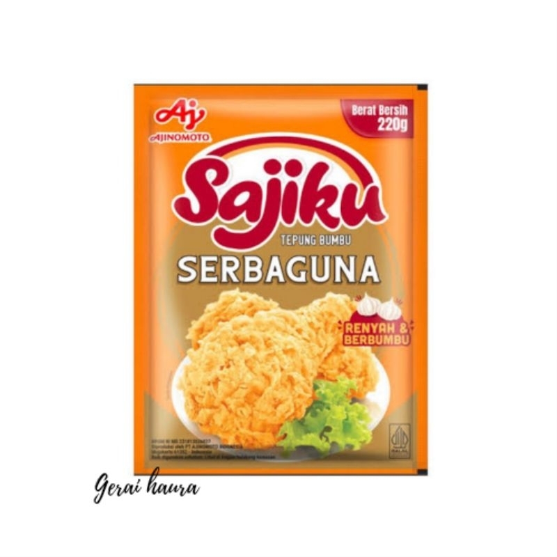 

Sajiku tepung bumbu serbaguna 220 gr