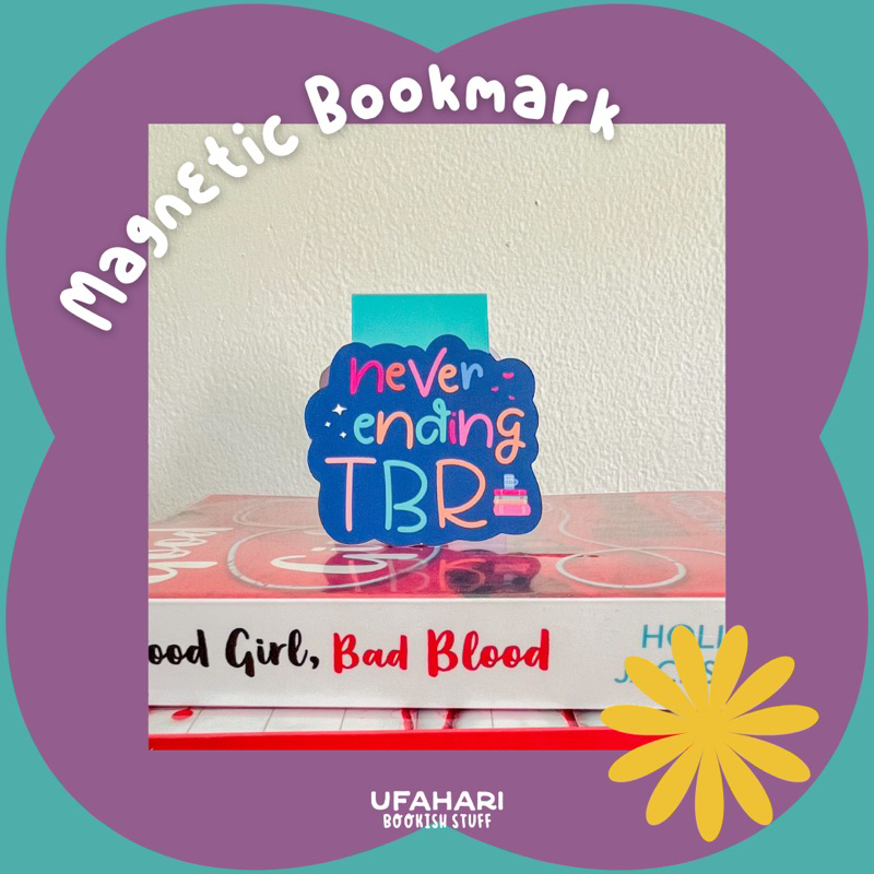 

[ Ufahari ] - Pembatas Buku Magnet - Never Ending TBR - Pembatas Buku