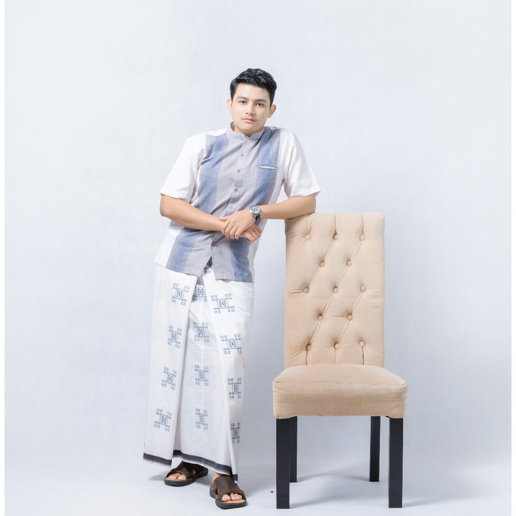 Sarung KETJUBUNG PLATINUM SPP 05 (Songket Pancingan Polos) Putih