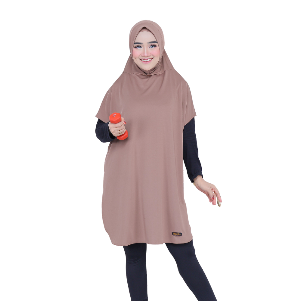 Hijab Sport Rompi Olahraga Wanita Jilbab Renang Muslimah Nonpad Terbaru (ZAHIRA)