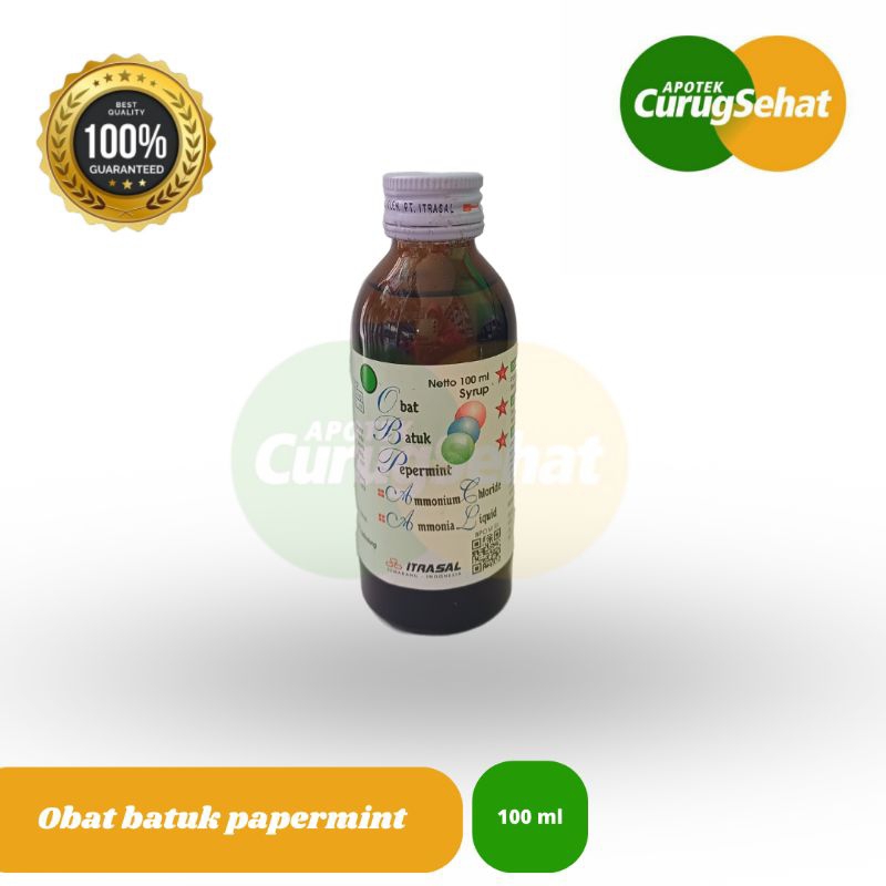 OBP Itrasal - Obat Batuk Pappermint 100 ml. Sirup Obat Batuk
