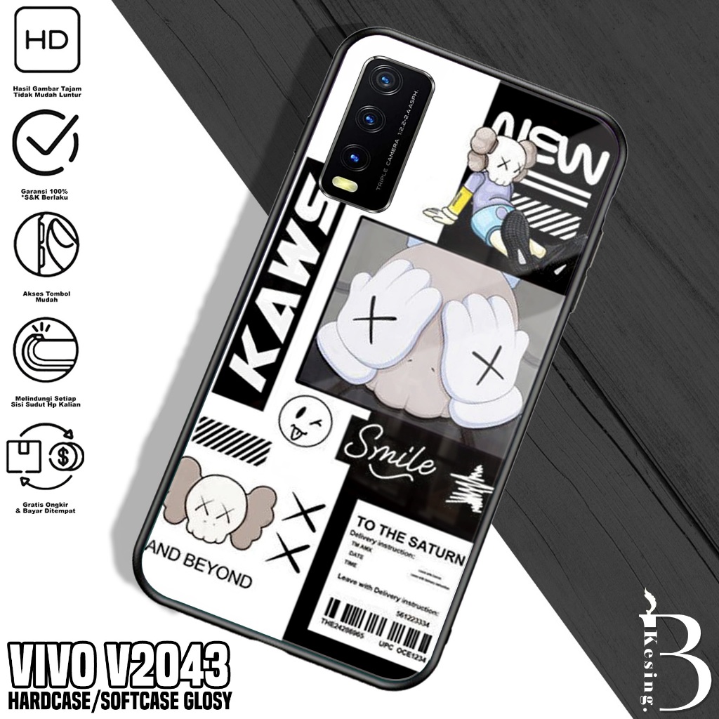 Case VIVO V2043 / Y20 2021 - Casing Hp VIVO V2043 / Y20 2021 Motif AES - Silikon Hp VIVO V2043 - Kes