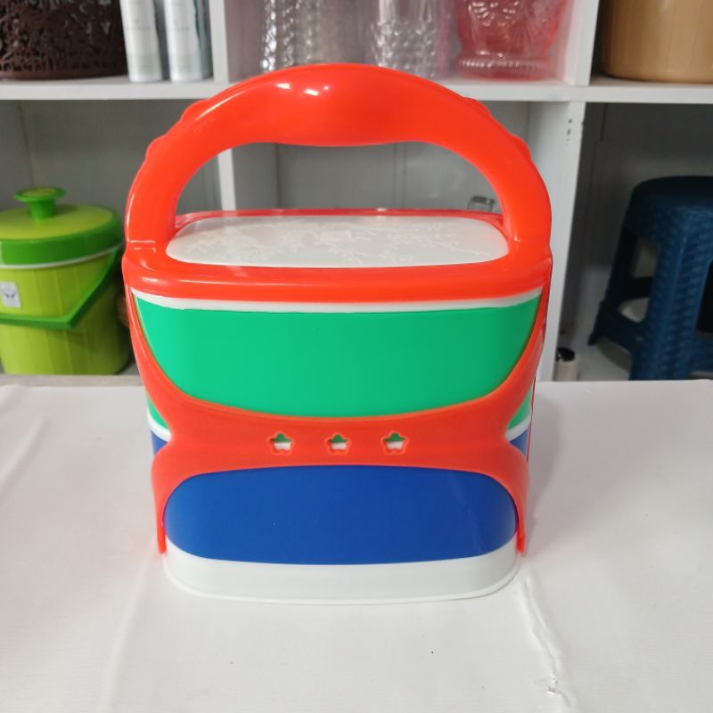 RANTANG PELANGI 2 SUSUN RANTANG MAKANAN WADAH MAKANAN