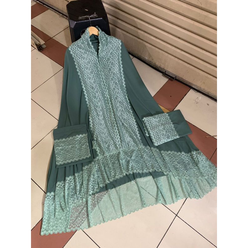 Mukena Zahra mewah/ mukena Renda brokat mewah