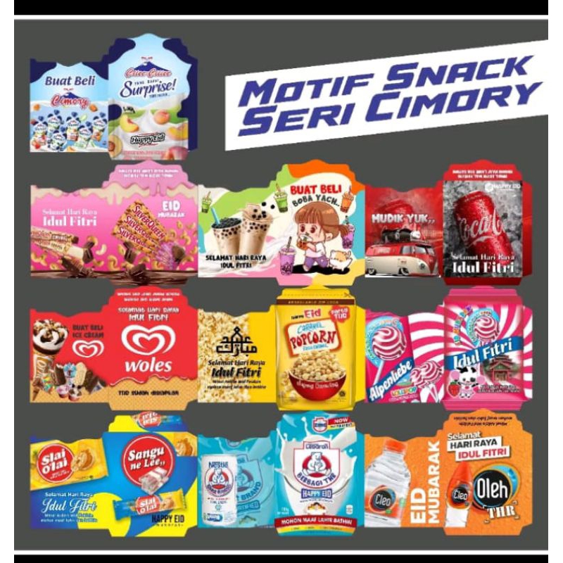 

Amplop lebaran motif snack isi 10pcs siap pakai