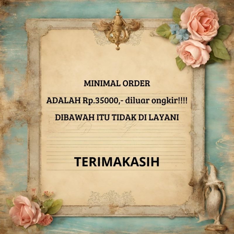 

MINIMAL ORDER sticker