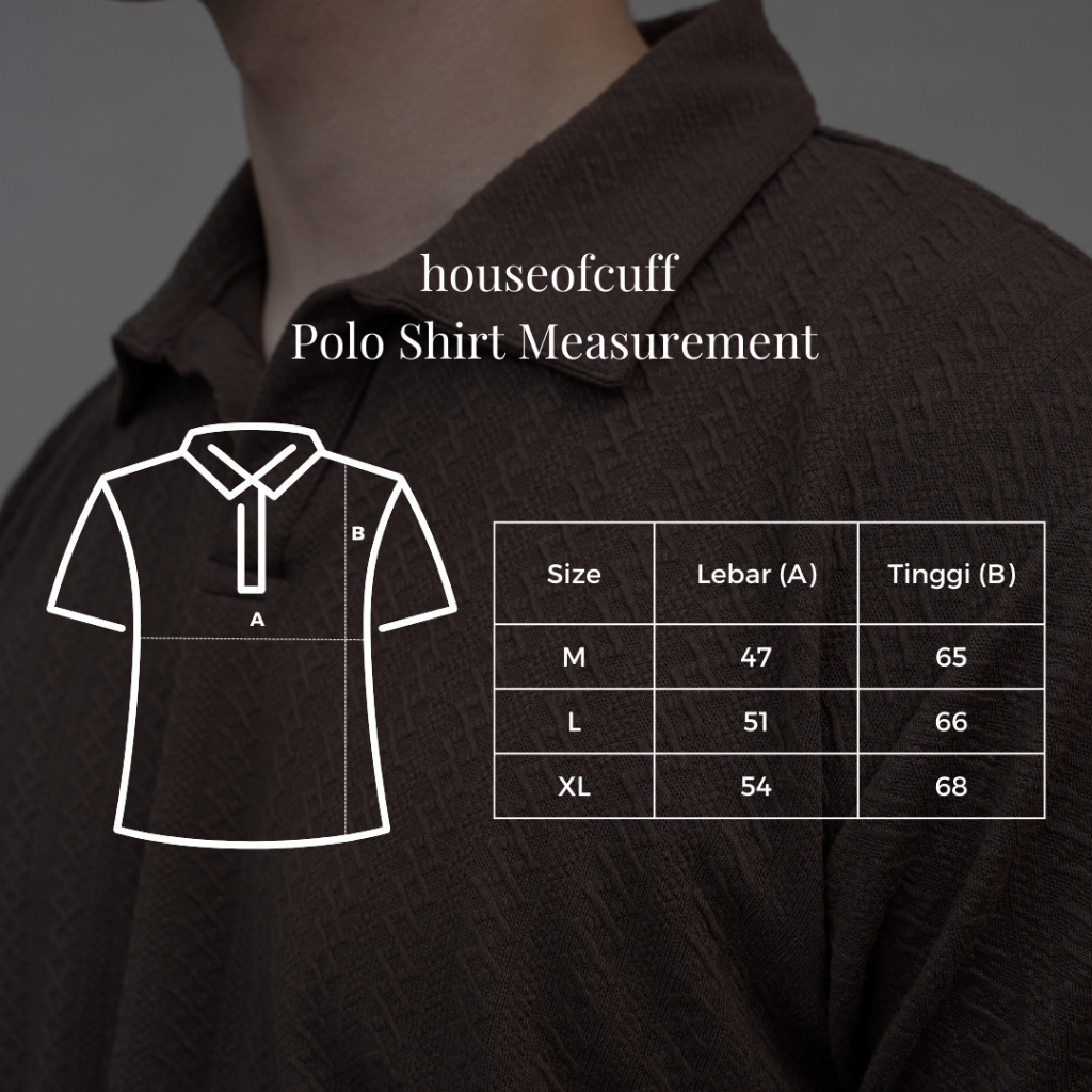 Houseofcuff Polo Shirt Half Zip Kaos Kerah Polo Sleting Hitam