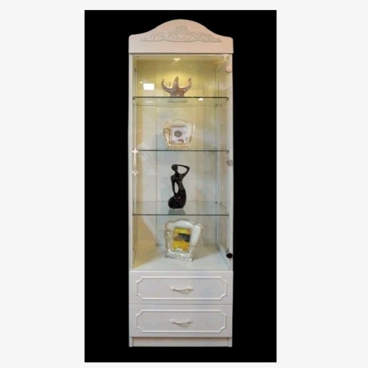 Lemari Hias Kaca Minimalis 1 pintu