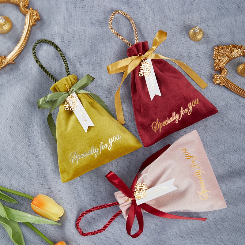 

kantong serut permen sangjit wedding - candy bag mingle souvenir