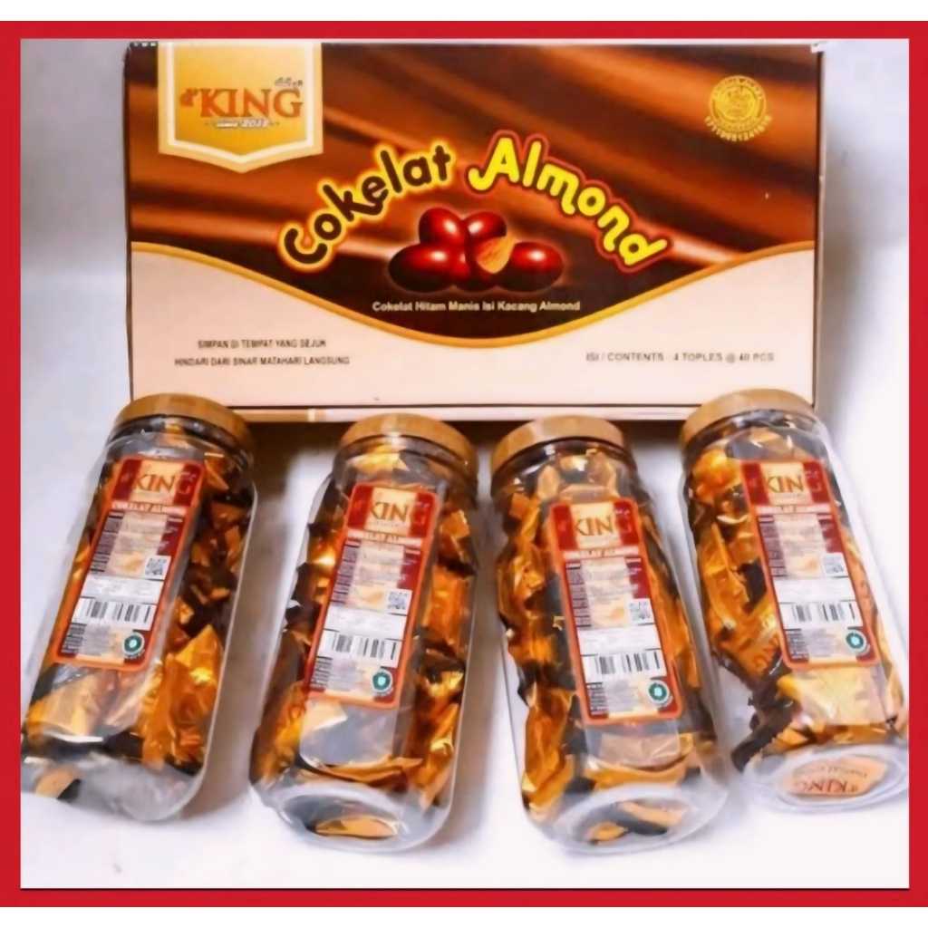 

COKELAT KACANG ALMOND "D`KING" 1 DUS (ISI 4 TOPLES)