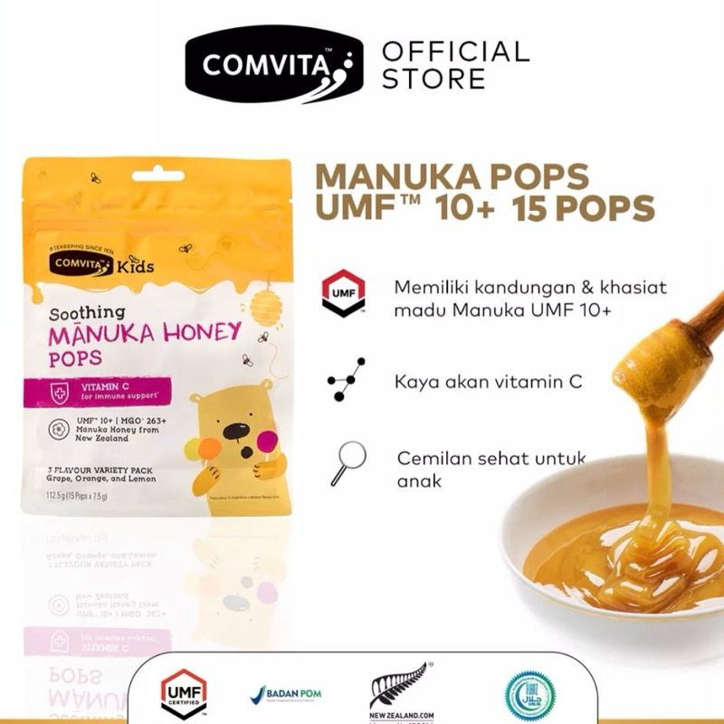 

Comvita Kids Soothing Manuka Honey Pops Umf10+