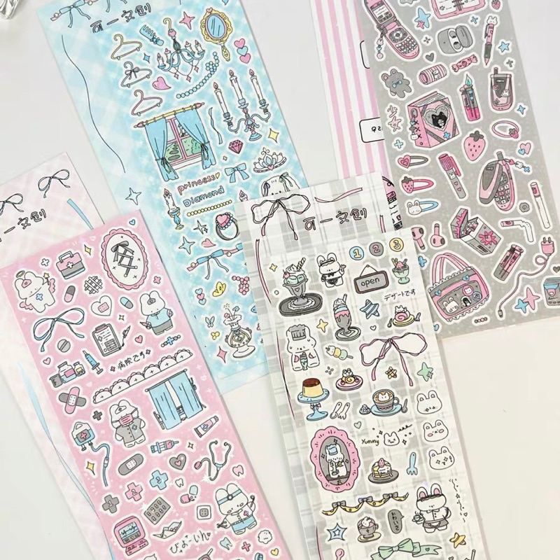 

sticker cellphone deco korean photocard confetti stiker lucu waterproof holo star readystock B1324