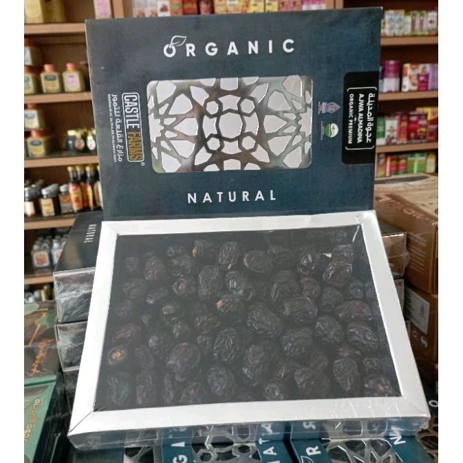 

Kurma AJWA Al Madina Organic Premium 1KG & 500Gr - Castle Farms