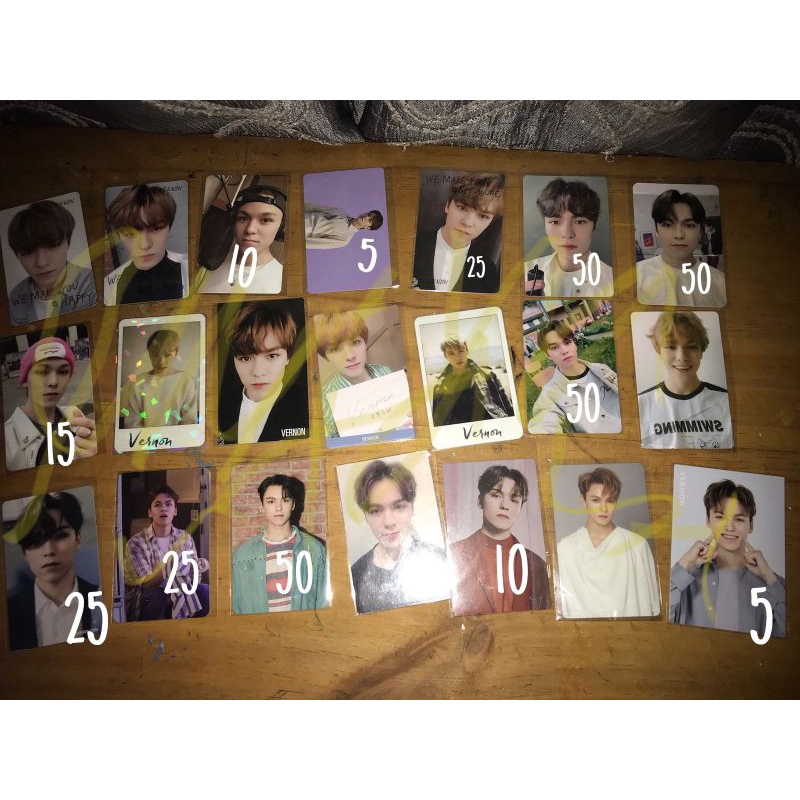 OFFICIAL PC/TC/POLA seventeen PART 3. vernon mingyu rare bene hmv,hitjan,dicon,oty murah