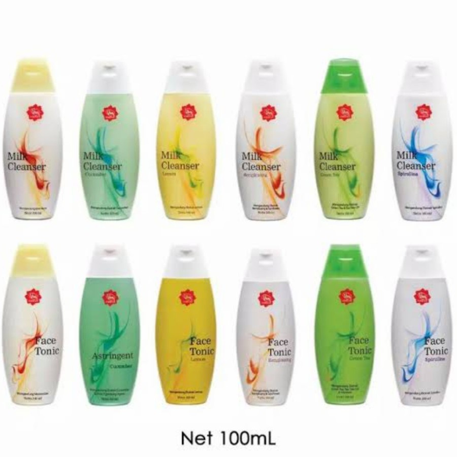 VIVA AIR MAWAR MILK CLEANSER GREENTEA BENGKOANG LEMON 100 ML