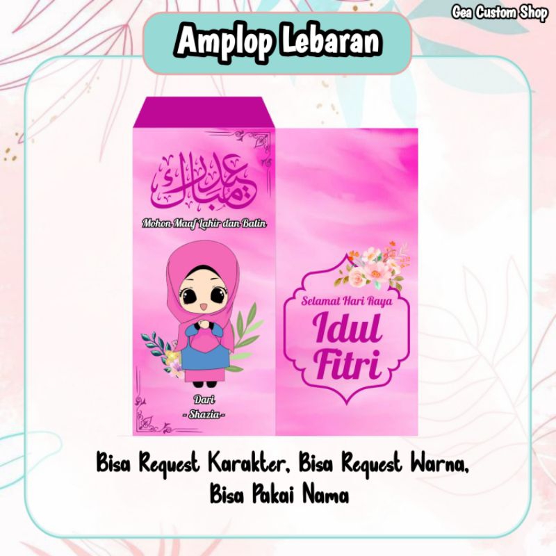 

Amplop Lebaran Custom Foto dan Nama