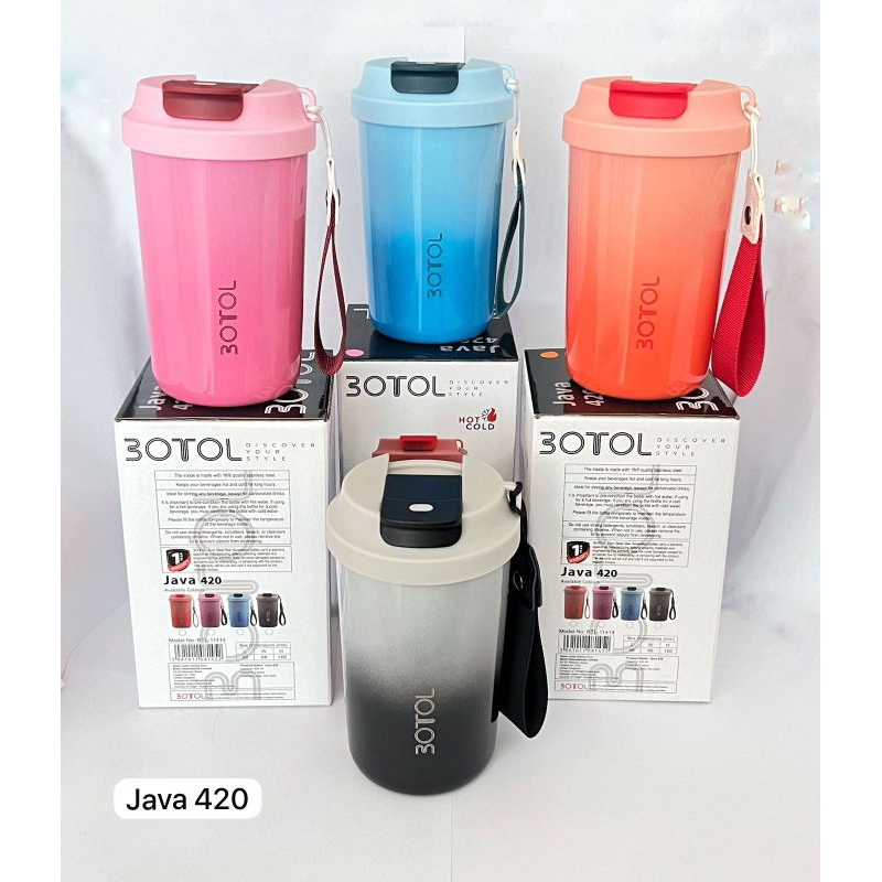 New Tumbler Mug Coffe  Dubblin/3OTOL Java 520ml dan 420ml Stainless steel - Tahan Panas Dingin