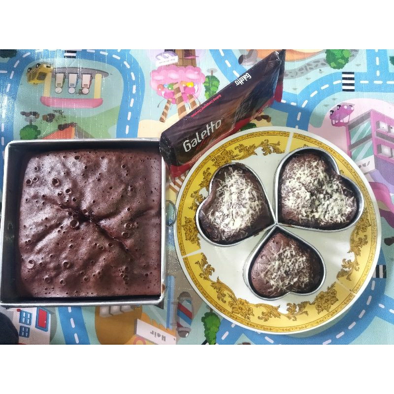 

Brownies Kukus Cake Kue Bronis Keju Cheese 1 Loyang Coklat Brownis rasa Choco Flavor Chocolate Krim Cheesy