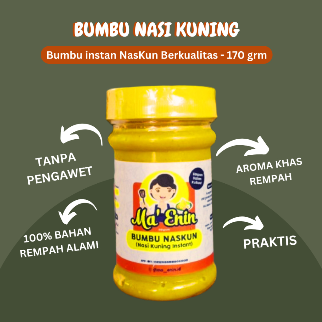 

MA_ENIN bumbu nasi kuning bumbu masak instan nasi kunig bumbu instan bumbu aduk nasi kuning