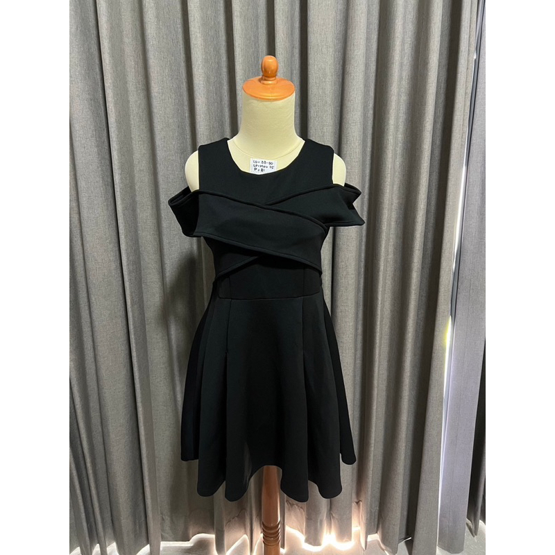Dress Hitam Midi / Black Midi Dress Formal