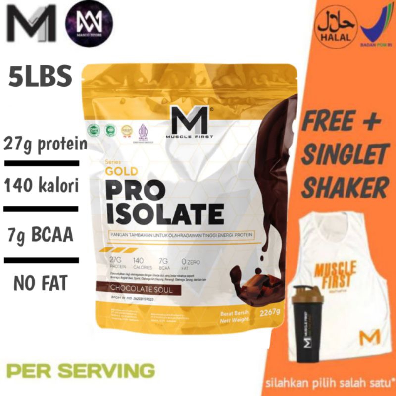 Muscle first pro isolate whey isolate 5lbs susu diet fitness isolate