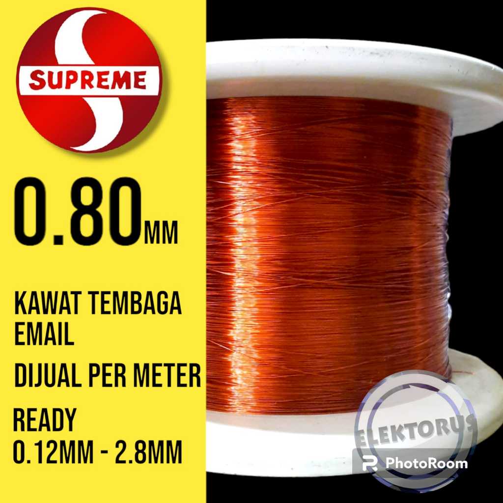 Kawat Tembaga Email 0.80mm SUPREME METER 0.80 mm 0.8mm 0.8 mm