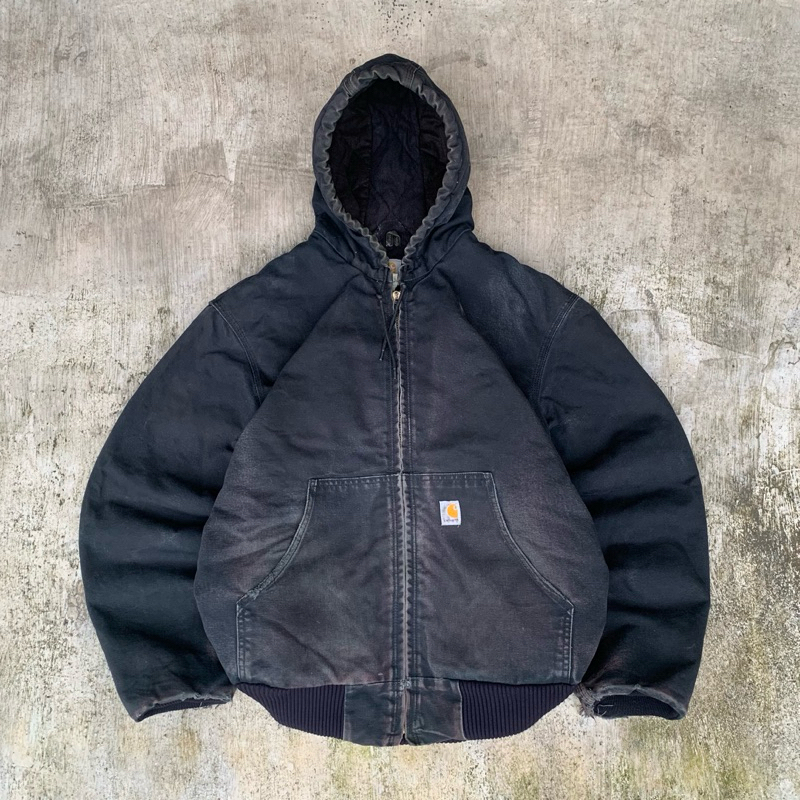 Old Carhartt Active Jacket J140-BLK black duck canvas