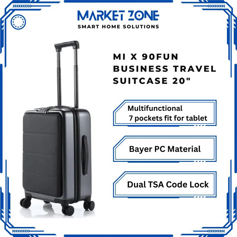 Xiaomi x 90Fun Business Travel Suitcase Luggage 20 inch Koper TSA Dual Lock