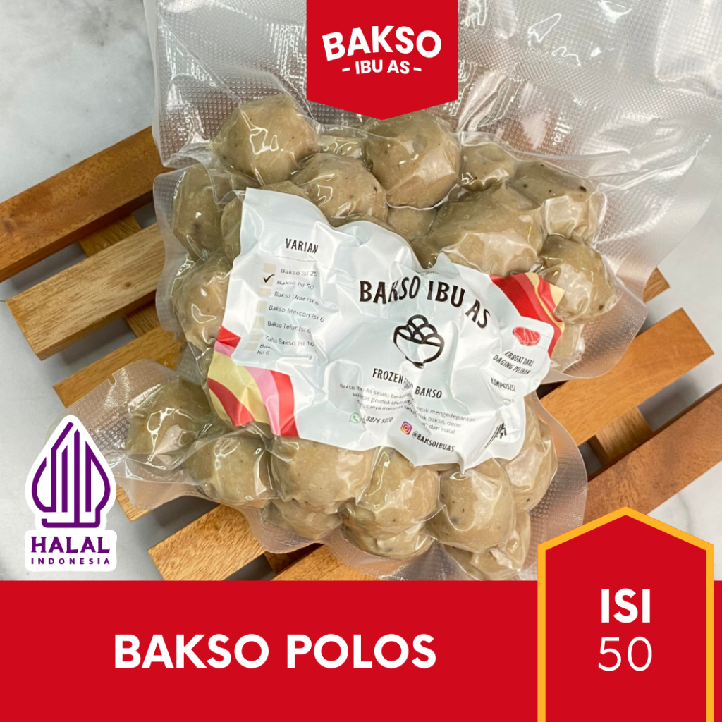 

Bakso Sapi Premium Ibu As Isi 50 Sehat & Nikmat Frozen Food