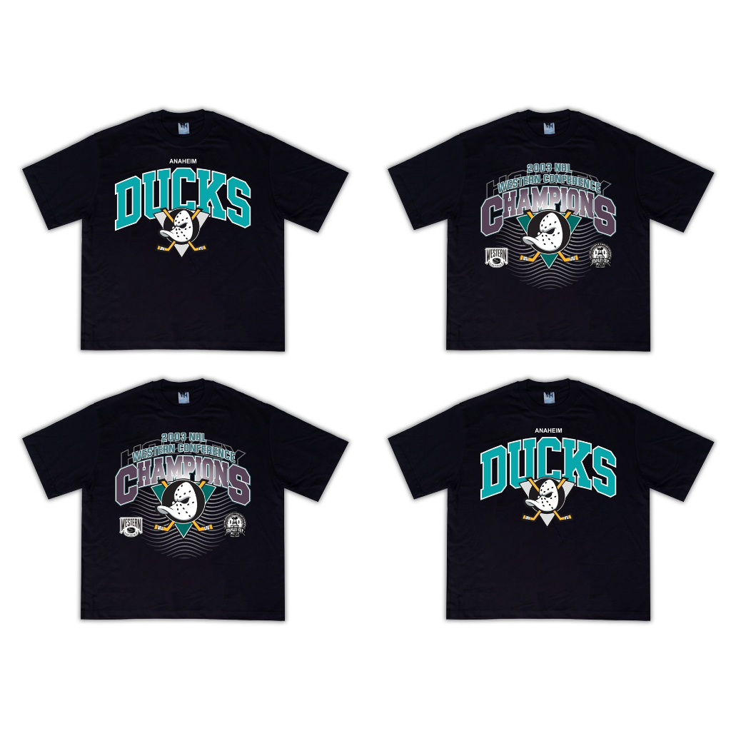 ANAHEIM MIGHTY DUCKS TSHIRT NHL LOGO HOCKEY KAOS VINTAGE TEAM NFL MLB NBA