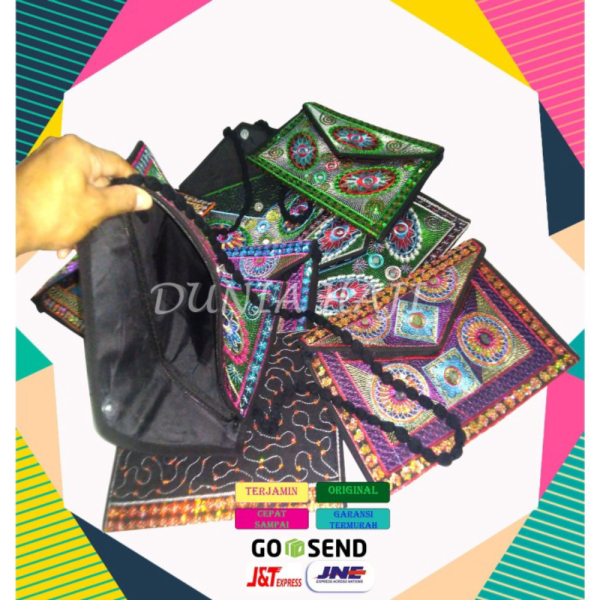 Unik Tas Dompet Pakistan Besar Model Selempang 32x25cm Oleh Oleh Haji Umroh Diskon