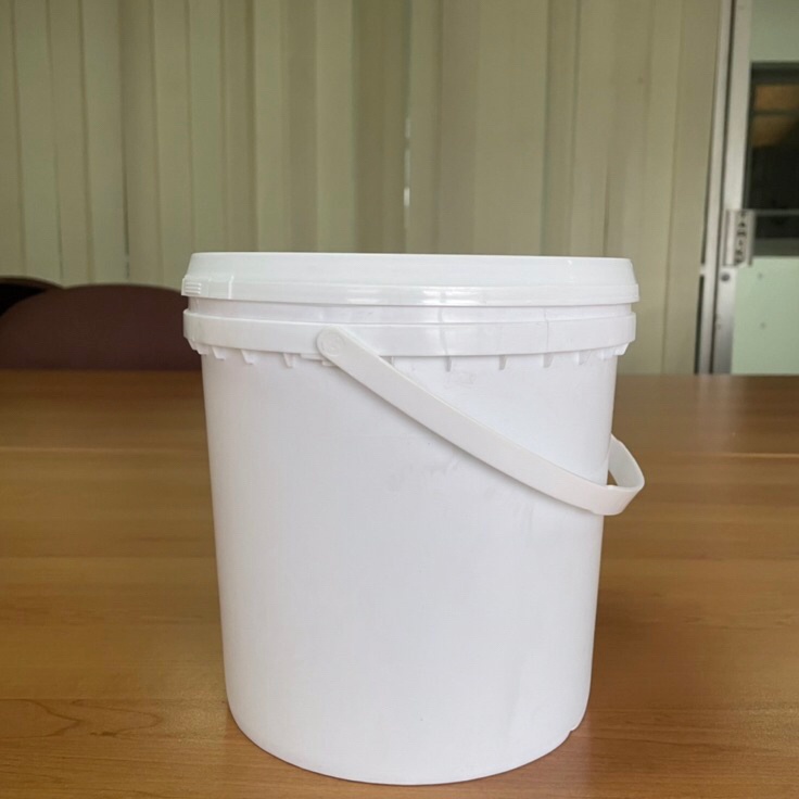 Terbaru Ember plastik 4 liter Pail 4 liter 45KG cocok untuk selai cat dan penyimpanan makanan White 