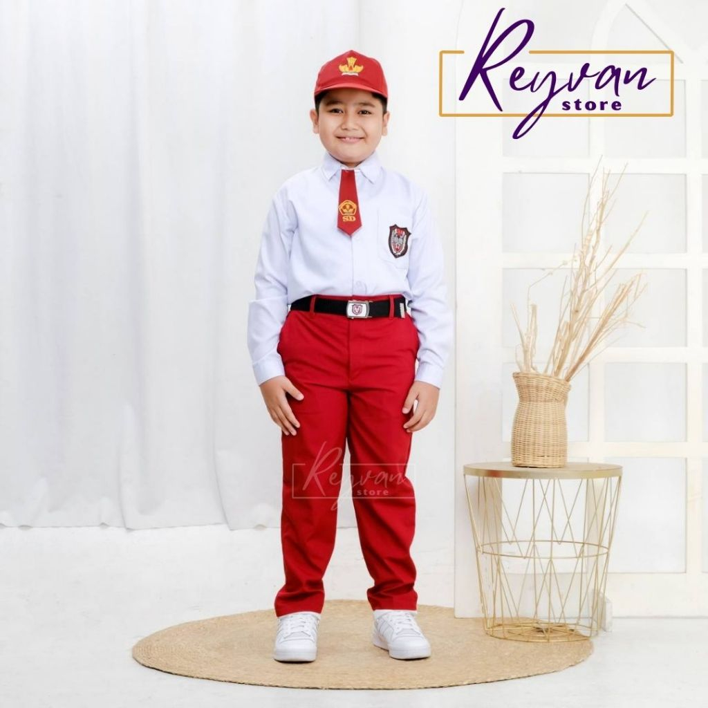 SERAGAM SD MERAH - PUTIH ANAK LAKI LAKI/SERAGAM SD PANJANG/SERAGAM SD PENDEK