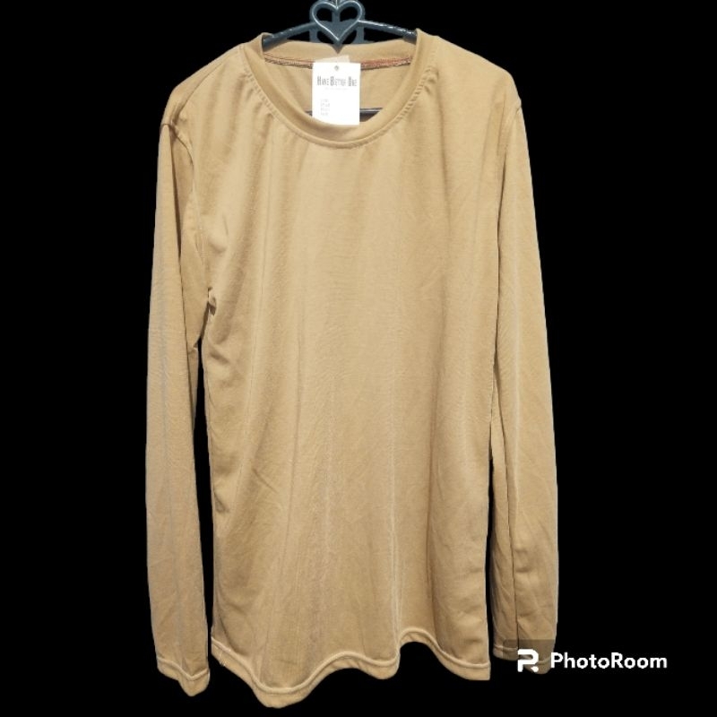 Kaos Wanita Polos Coksu XL Lengan Panjang