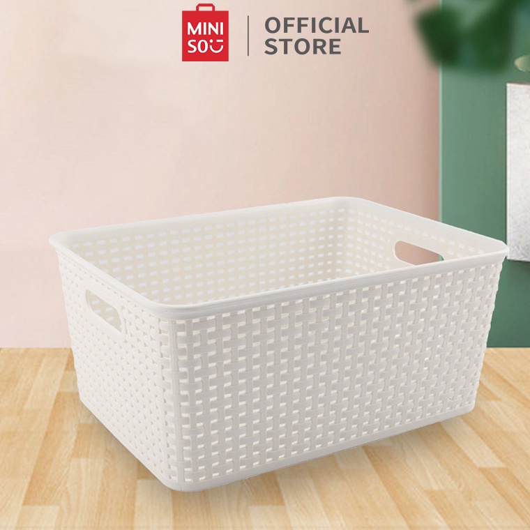 Pro Seller MINISO Keranjang Penyimpanan Serbaguna Keranjang Susun Keranjang Make Up Kosmetic Serbagu