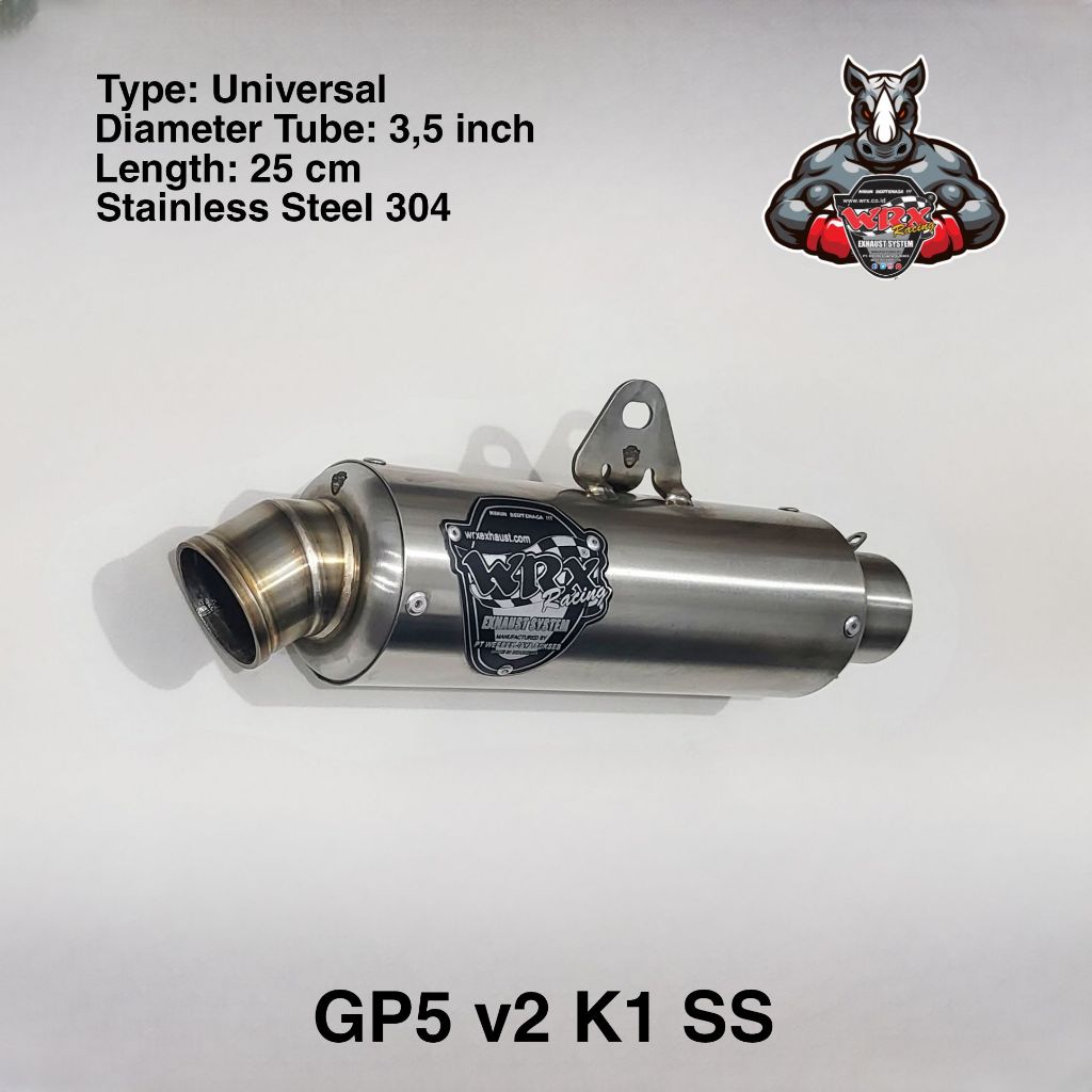 Knalpot WRX GP5 v2 SS K150 Aerox155