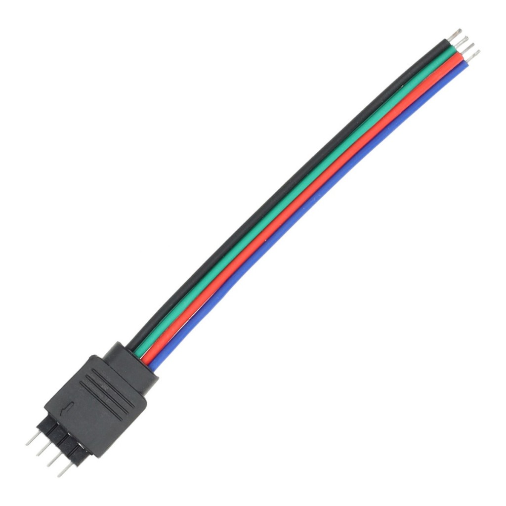 KONEKTOR KABEL BUNTUNG KEPALA LED STRIP 4PIN 4 PIN SISIR KAKI SOCKET CONNECTOR RGB SOKET HEADER