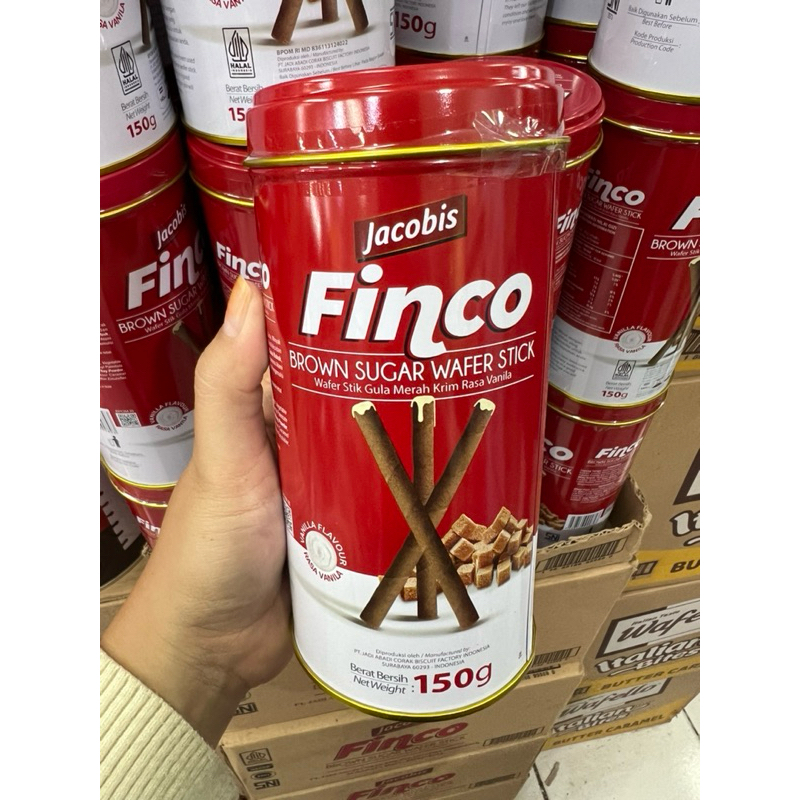 (READY SIAP KIRIM) JACOBIS FINCO BROWN SUGAR WAFER STICK 150gram