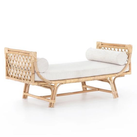[ SIPALING MINIMALIST ] Sofa Rotan Abaca Bench Minimalis / Sofa Panjang Rotan Abaca / Sofa Rotan Sim