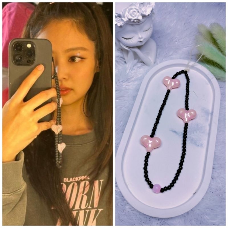STRAP PHONE ALA JENNIE blackpink / STRAP HP /GANTUNGAN HP/ LIMITED